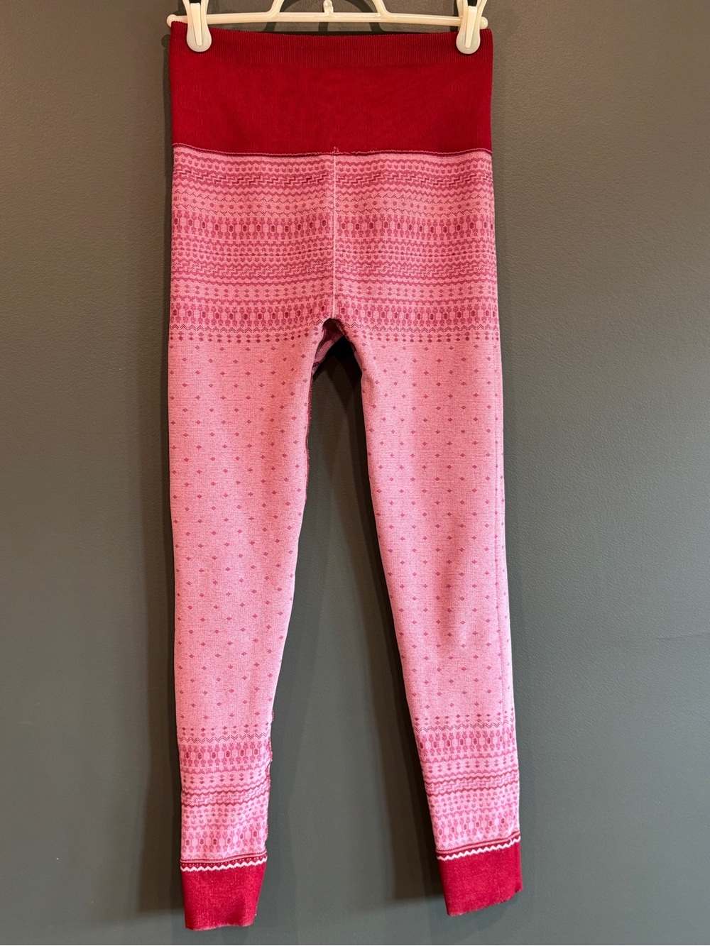 Fabletics Red Patterned High-Waist Leggings - Picture 11 of 16